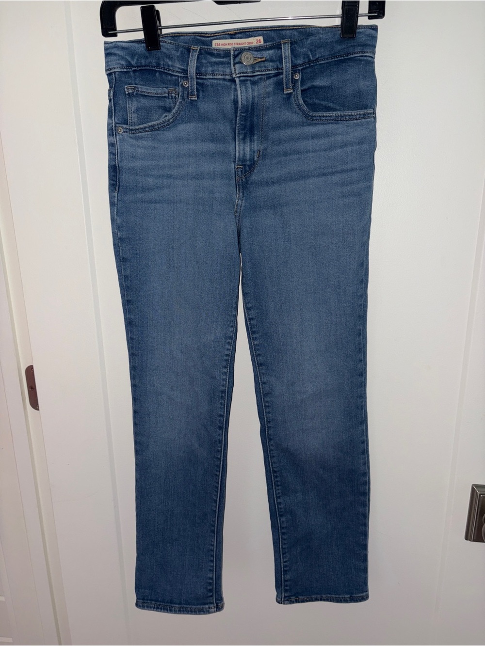 Levi's 724 High rise crop jeans sz 26 EUC LN